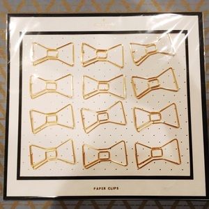 Kate Spade bow paper clips